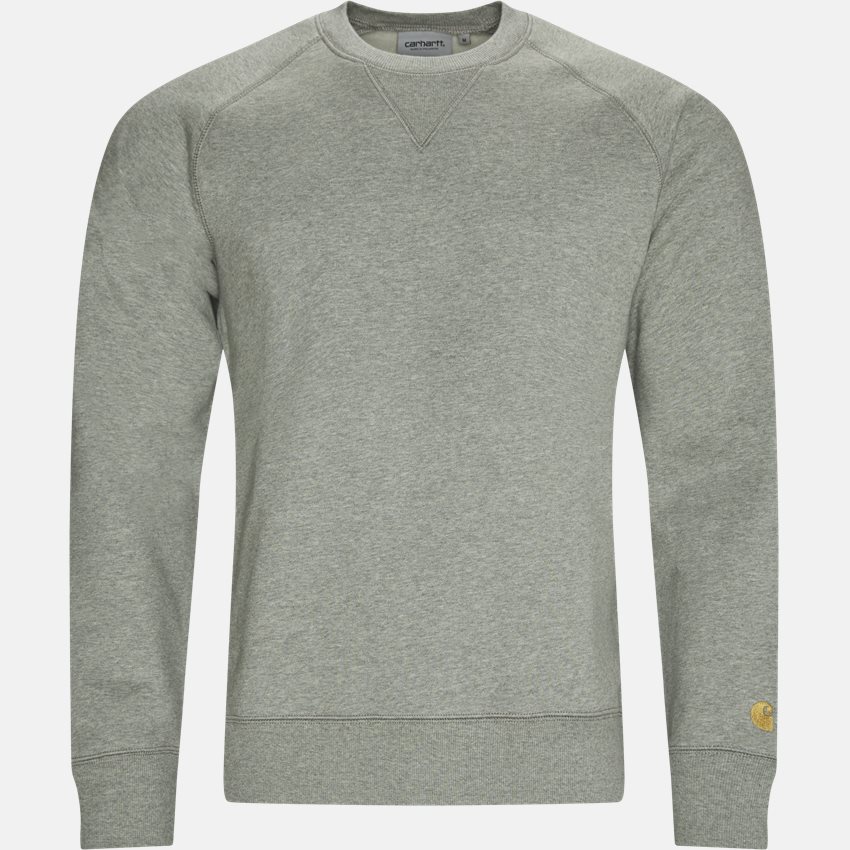 Carhartt WIP Sweatshirts CREW CHASE I026383 GREY HTR